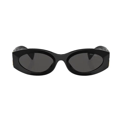Pre-owned Miu Miu Glimpse Sunglasses 'black' | Women's Size Onesize