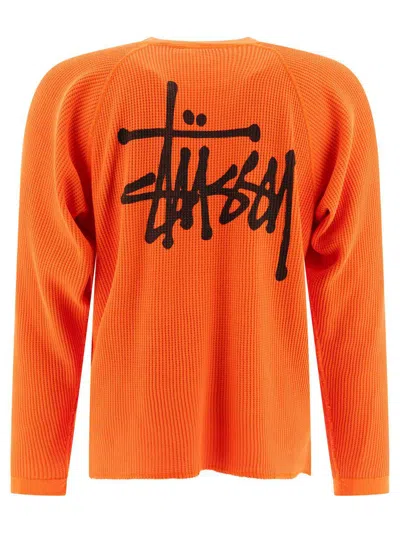 Stussy Basic Stock T-shirts In Orange