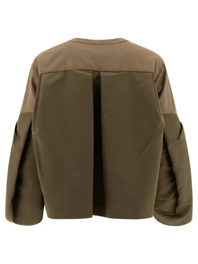 Sacai "suiting X Nylon Twill" Sweater