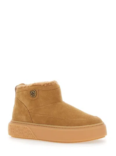 Pinko Yoko 2 - Mid Sneaker Cow Suede/lining Fur…
