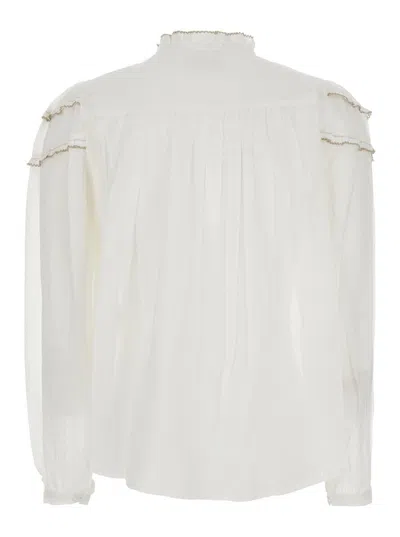 Isabel Marant Étoile Isabel Marant Etoile White Cotton Blend Christa Shirt