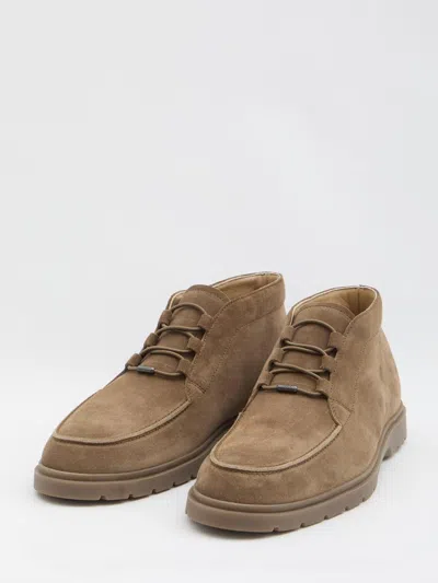 Tod's Suede Leather Ankle Boots