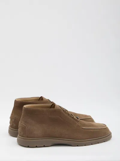 Tod's Suede Leather Ankle Boots