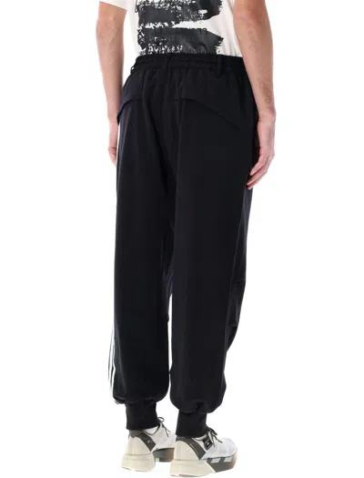 Y-3 Adidas 3-stripes Cuffed Track Pants In Black