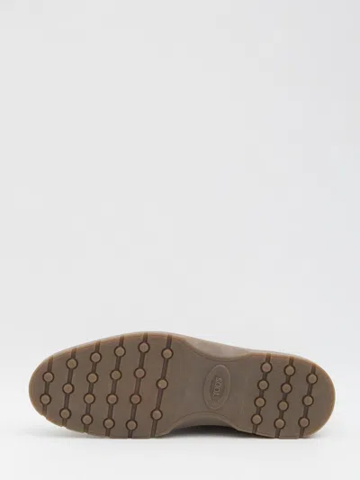 Tod's Suede Leather Ankle Boots