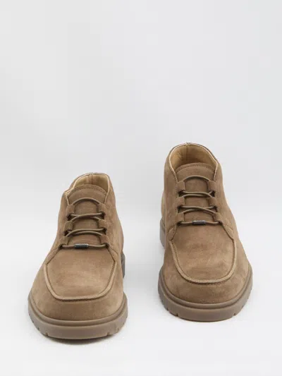Tod's Suede Leather Ankle Boots