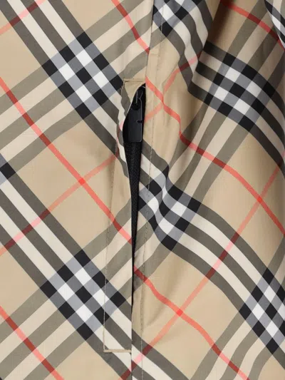 Burberry Women Archivio Check Waterproof Jacket