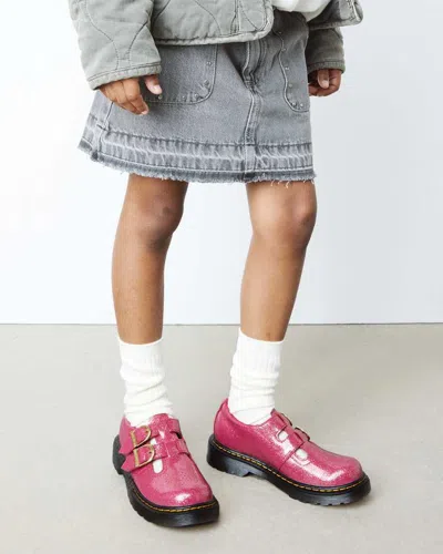 Dr. Martens' Junior 8065 Glitter Patent Leather  Mary Jane Shoes