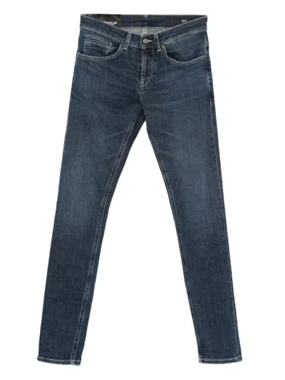 Dondup Skinny Jeans In Blue Denim In Blue