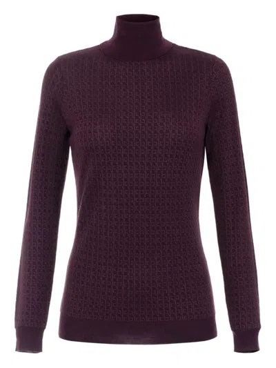 Elisabetta Franchi Wool Blend Turtle-neck Sweater