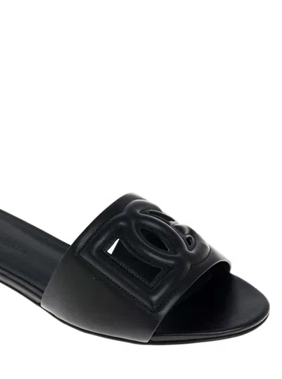 Dolce & Gabbana Dolce&gabbana Black Bianca Sliders