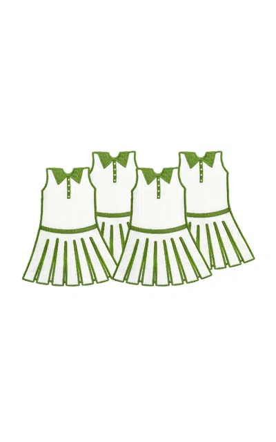 Duggan Society Tennis Dress Cocktail Napkin (set Of 4)