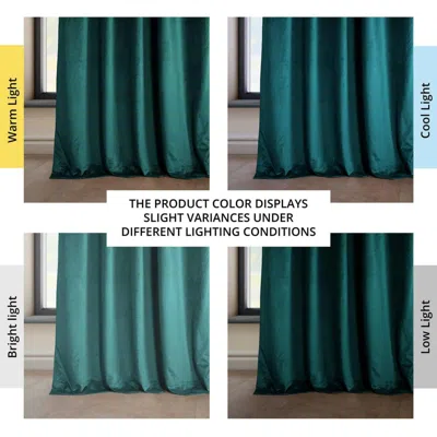 Half Price Drapes Cinema Red Heritage Plush Velvet Room Darkening Curtain
