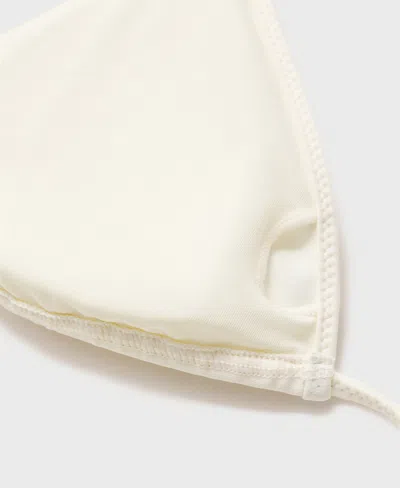 Mango Haut Bikini Blanc Cassé - Femme - S -