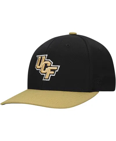 Top Of The World Men's Black/gold Ucf Knights Reflex 2-tone Flex Hat