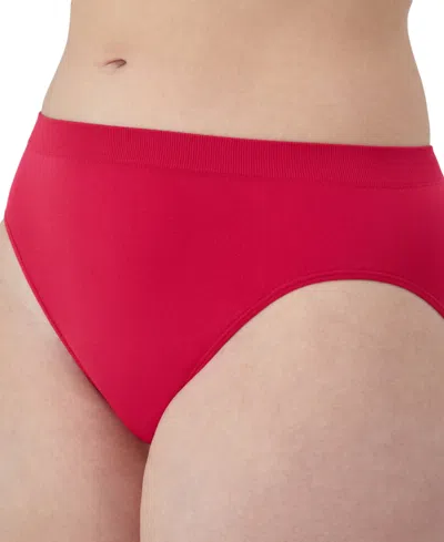 Bali One Smooth U All-over Smoothing Hi Cut Brief Underwear 2362 In Red