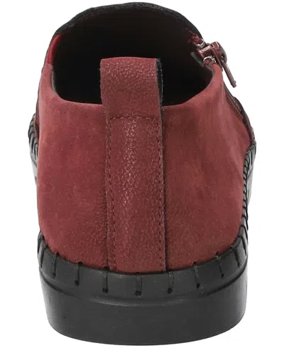Easy Street Astoria Womens Round Closed Toe Slip-on Shoe In Burgundy