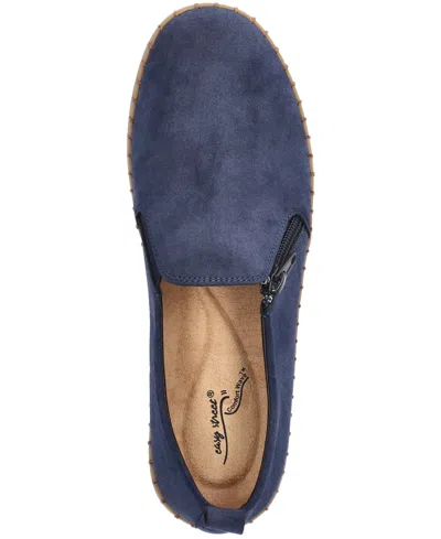 Easy Street Astoria Womens Round Closed Toe Slip-on Shoe In Blue