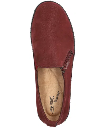 Easy Street Astoria Womens Round Closed Toe Slip-on Shoe In Burgundy