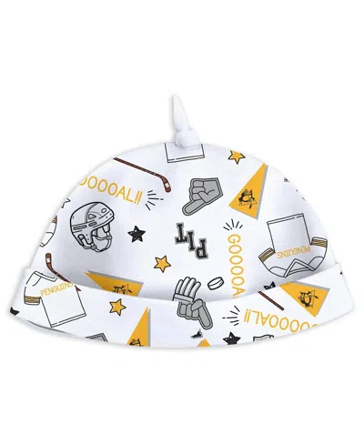 Wear By Erin Andrews Baby Boys And Girls Pittsburgh Penguins Sleep And Play Sleeper With Bib Set In White