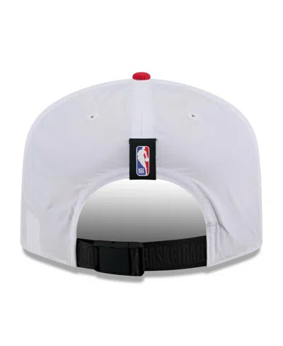 New Era Men's White/red Houston Rockets 2025 Nba Draft On-stage Nylon 19twenty Adjustable Hat