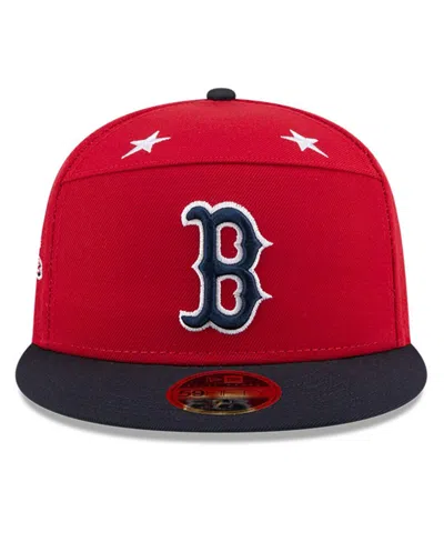 New Era Men's Red/navy Boston Red Sox 2025 Mlb All-star Game Side Patch 59fifty Fitted Hat