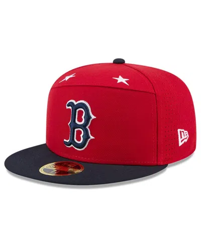 New Era Men's Red/navy Boston Red Sox 2025 Mlb All-star Game Side Patch 59fifty Fitted Hat