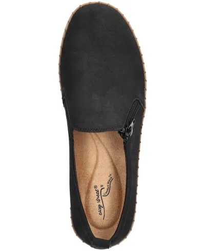 Easy Street Astoria Womens Round Closed Toe Slip-on Shoe In Black