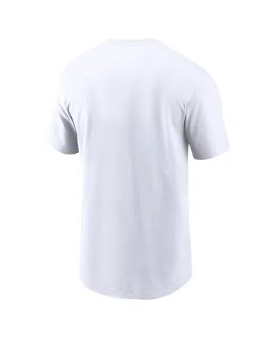 Jordan Men's White Michigan Wolverines Primetime 2-hit Swoosh T-shirt In White