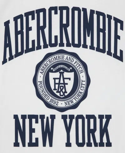 Abercrombie Boys Ivy League T-shirt In White