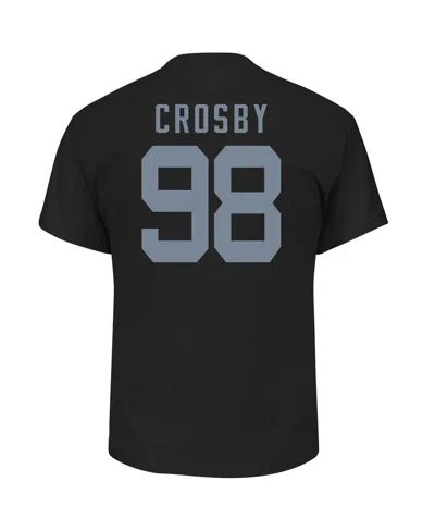 Fanatics Branded Maxx Crosby Black Las Vegas Raiders Player Icon Name & Number T-shirt In Black