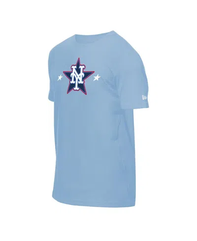 New Era Men's Light Blue New York Mets 2025 Mlb All-star Game Workout T-shirt In Blue