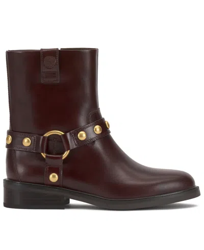 Vince Camuto Amais Moto Boot In Burgundy