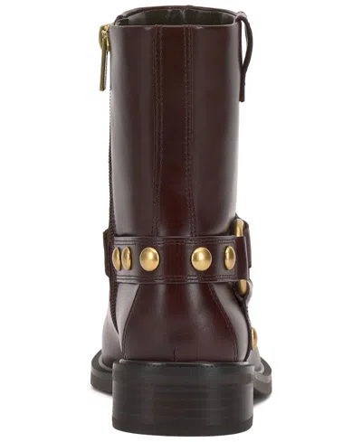 Vince Camuto Amais Moto Boot In Burgundy