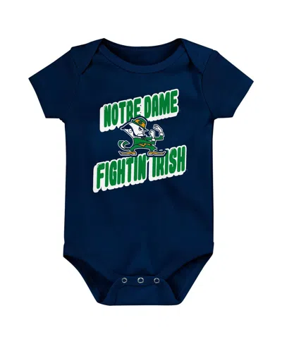 Outerstuff Baby Boys And Girls 3-pack Notre Dame Fighting Irish Sunday Comics Bodysuit In Green