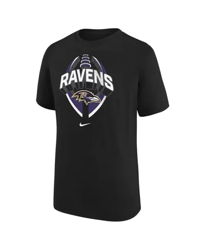 Nike Baltimore Ravens Legend Icon Big Kidsâ  Dri-fit Nfl T-shirt In Black