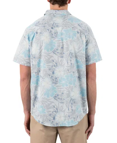 Hurley Men's Lido Stretch Short Sleeve Shirt In Blue