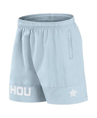 Fanatics Men'sâ Light Blue Houston Astros Elements Swim Shorts In Blue