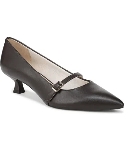 Lifestride Women's Madelyn Mary Jane Pointed Toe Kitten Heel Pumps