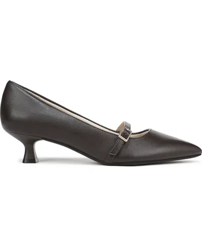Lifestride Women's Madelyn Mary Jane Pointed Toe Kitten Heel Pumps