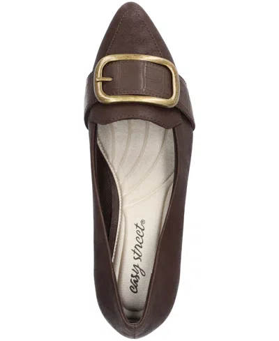 Easy Street Amber Pointed Toe Pump In Brown