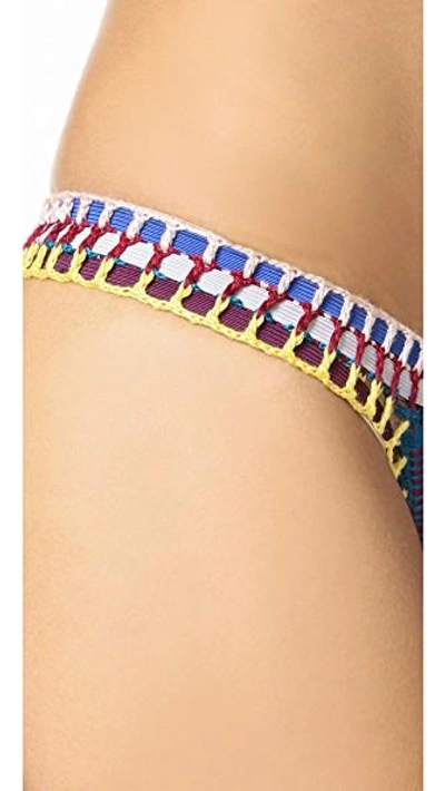 Shop Kiini Soley Bikini Bottoms In Red/multi