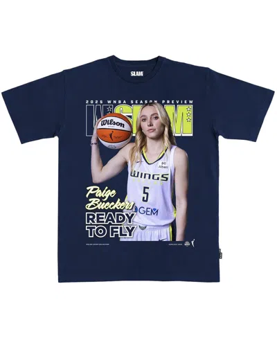 Slam Men's And Women's Paige Bueckers Navy Dallas Wings Cover T-shirt