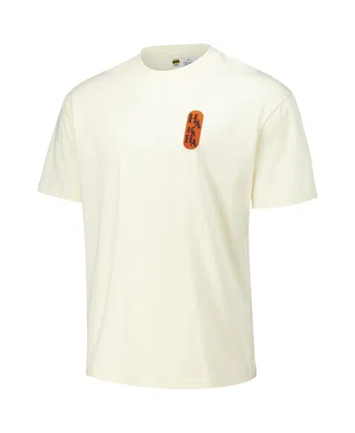 Freeze Max Men's Cream Batman Comics The Joker Loose Fit T-shirt In Neutral