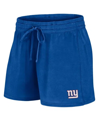 Fanatics Women's Royal New York Giants Start To Finish T-shirt And Shorts Combo Pack