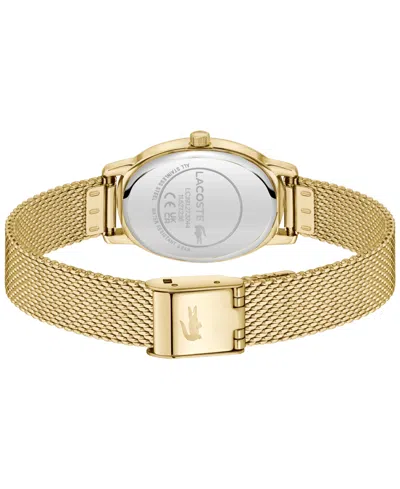 Lacoste Parisienne Mesh Strap Watch, 30mm X 22mm In Gold
