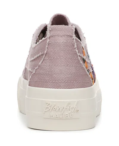 Blowfish Malibu Women's Sadie-sun Embroidered Lace Up Platform Sneakers