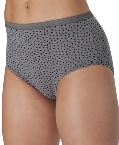 Hanes Ultimate 6-pack Breathable Cotton Brief Underwear 40h6cc In Gray