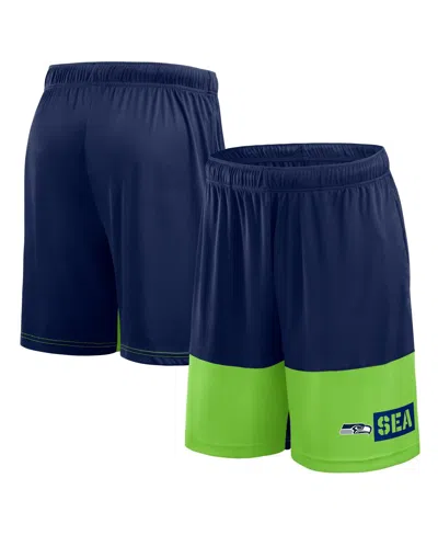 Logo Athletic Men's College Navy Seattle Seahawks Best Of The Best Shorts