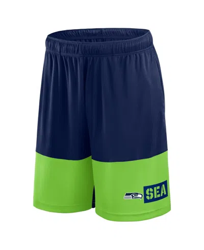 Logo Athletic Men's College Navy Seattle Seahawks Best Of The Best Shorts
